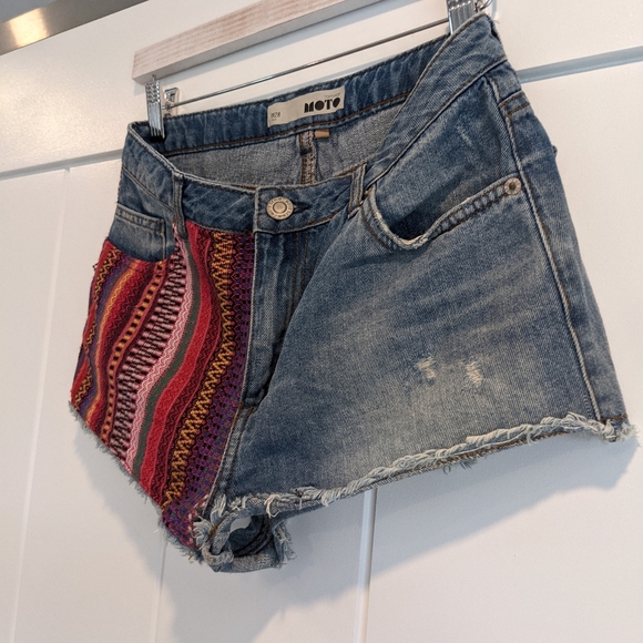 Women's High Rise Jean Shorts - Picture 3 of 7